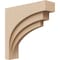 Ekena Millwork 3"W x 12"D x 12"H Thin Rockford Rough Cedar Woodgrain TimberThane Corbel, Primed Tan CORUR03X12X12ROCRCPR - alternate 1